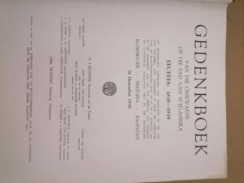 1938 GROOT TREK GEDENKALBUM - Fantastic Condition