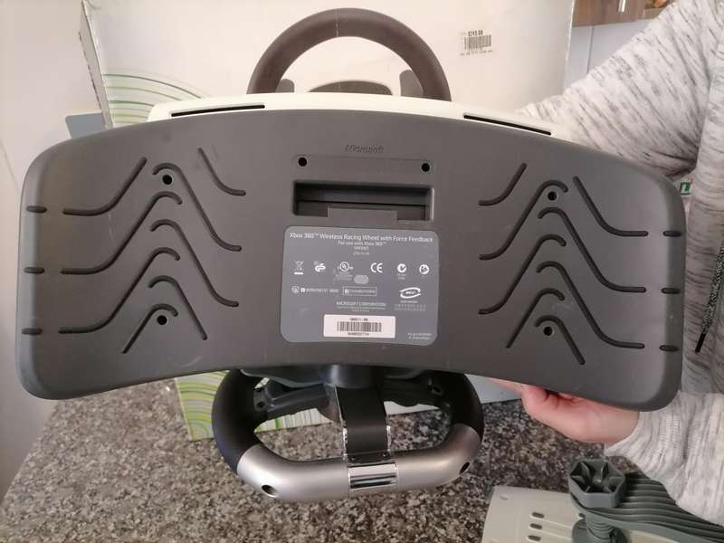 Microsoft Xbox 360 Wireless Racing Steering Wheel, Pedals, Clamp Mounting - BOOKLET - VERY RARE