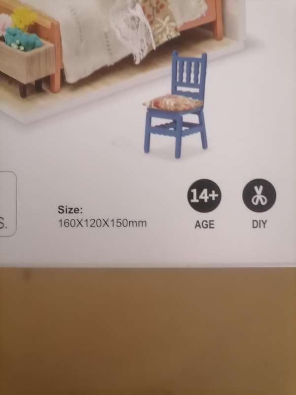 Annes Bedroom DIY Miniature Dollhouse - DGM08- BRAND NEW