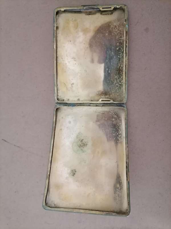 VOORTREKKER MONUMENT~ CIGARETTE CASE~MAP OF SA~BY ZILVERFABRIEK VOORSCHOTEN~HOLLAND