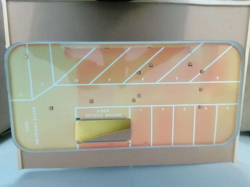 1960's VINTAGE TIN TOY METTOY SHELL FILLING STATION GARAGE RARE