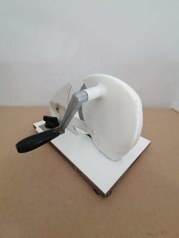 Vintage 70s 80s edelstahl roster frei bread and meat slicer - 100% WORKING