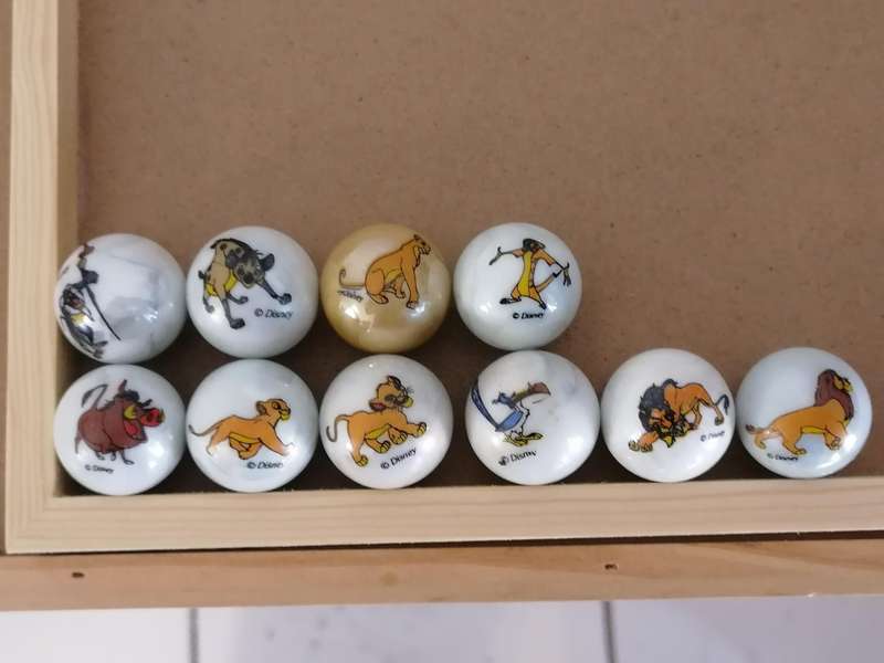 90's Vintage Lion King Disney Marbles Collection!!! - 10 Marbles
