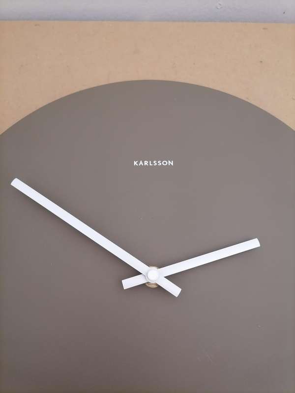 KARLSSON Wall Clock Colour Splash Moss - HIGH END BIRCHWOOD - 100 % WORKING - LIKE NEW