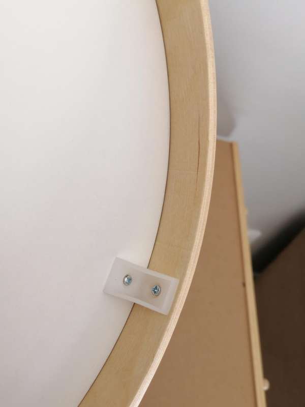 KARLSSON Wall Clock Colour Splash Moss - HIGH END BIRCHWOOD - 100 % WORKING - LIKE NEW