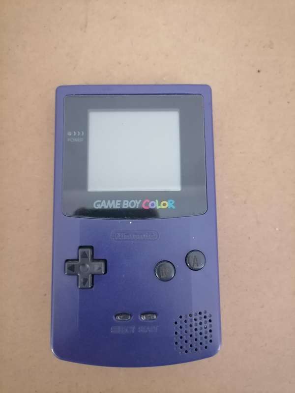 1998 Nintendo Game Boy Color Console CGB-001 Grape Purple + Super 19 in 1 Game - 100% WORKING