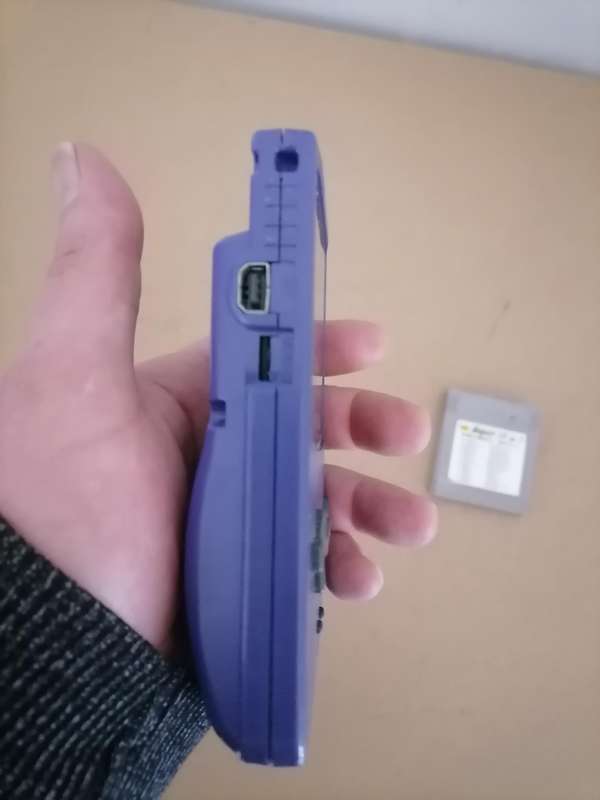 1998 Nintendo Game Boy Color Console CGB-001 Grape Purple + Super 19 in 1 Game