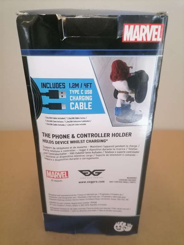 Marvel Cable Guys Black Widow Controller and Phone Holder - BRAND NEW Just Box Damaged