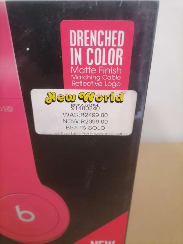 Beats by Dre HD headphones PINK - BRAND NEW