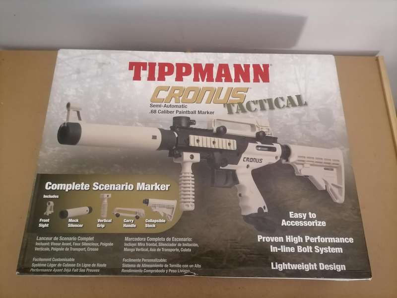 Tippmann Cronus Tactical Paintball Gun - Black / Tan BRAND NEW - SELLING FOR A BARGAIN