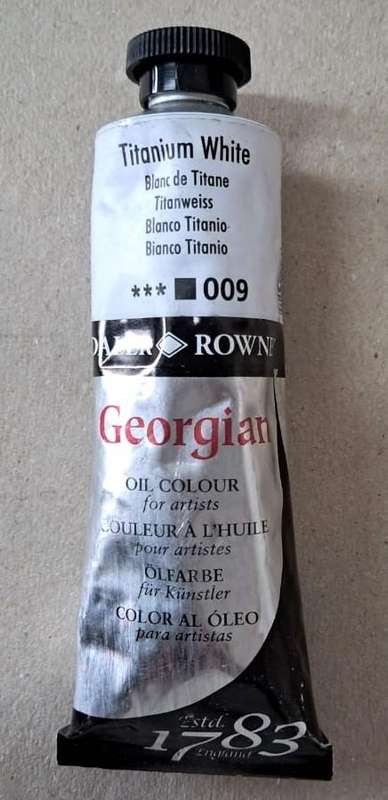 Daler Rowney _ Georgian Oil _ Titanium White _ 009 _ 75ml