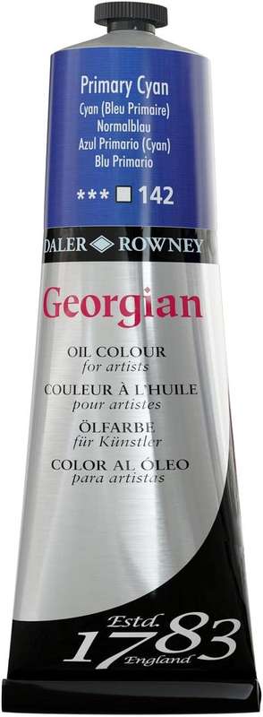 Daler Rowney _ Georgian Oil _ Primary Cyan _ 225ml
