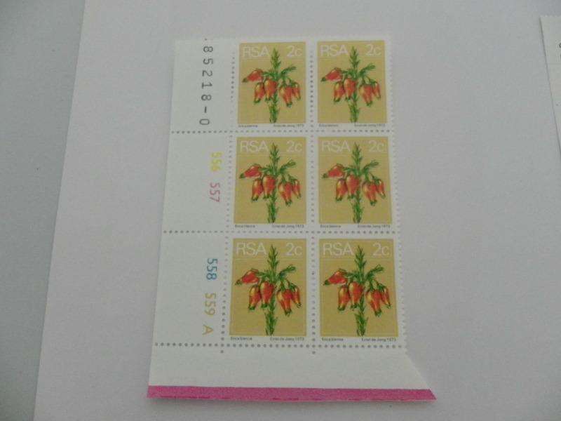 RSA 2nd Definitive Series (1974) - 2c Mint Control Block #556 A-block No Date