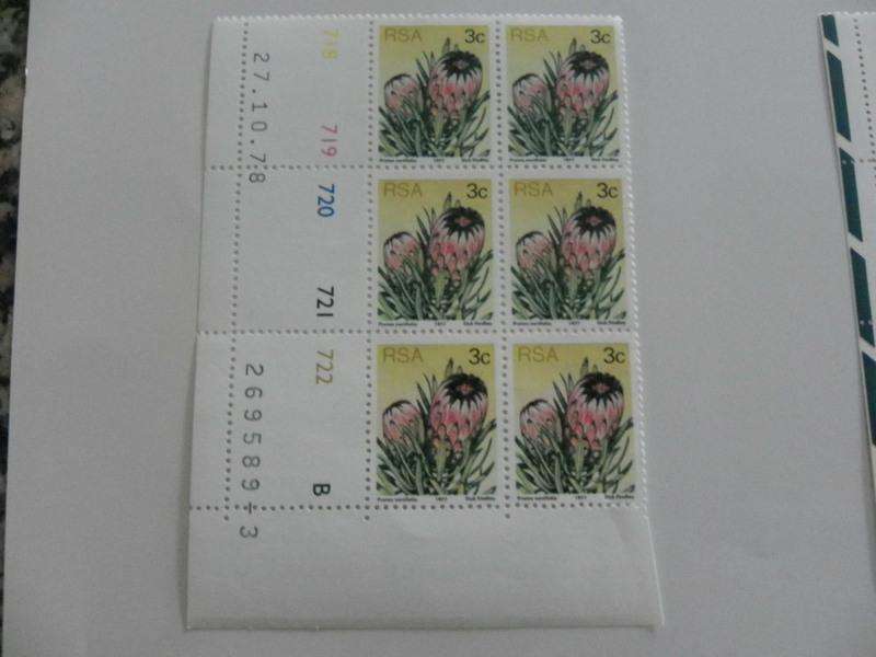 RSA 3rd Definitive Series (1977) - 3c Mint Control Block #718 Dated 22.08.78 B Block