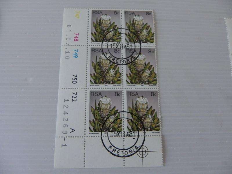 RSA 3rd Definitive Series (1977) - 8c CTO Cancelled Control Block #747 A-Block Dated 81.07.10