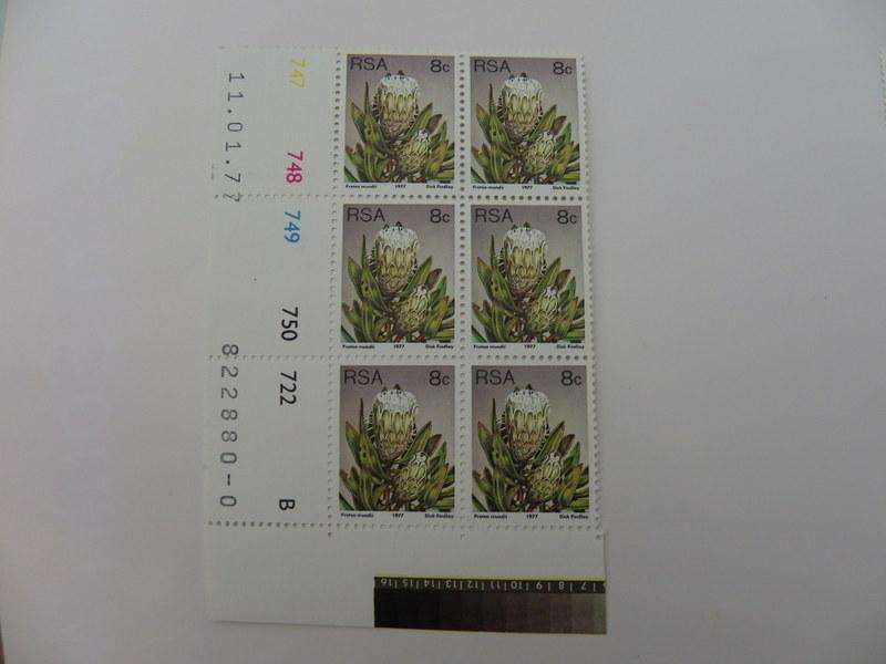 RSA 3rd Definitive Series (1977) - 8c CTO Cancelled Control Block #747 B-Block Dated 11.01.77