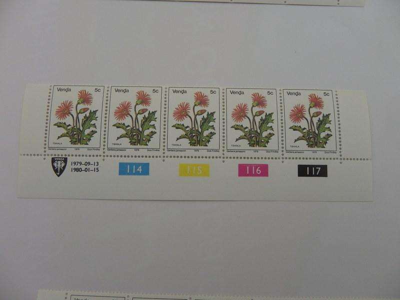 Venda 1st Definitive Series (1979) - 5c Mint Control Block #114 Dated 1980-01-15