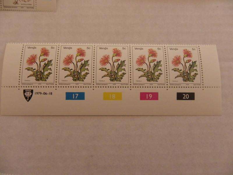 Venda 1st Definitive Series (1979) - 5c Mint Control Block #17 Dated 1979-06-18