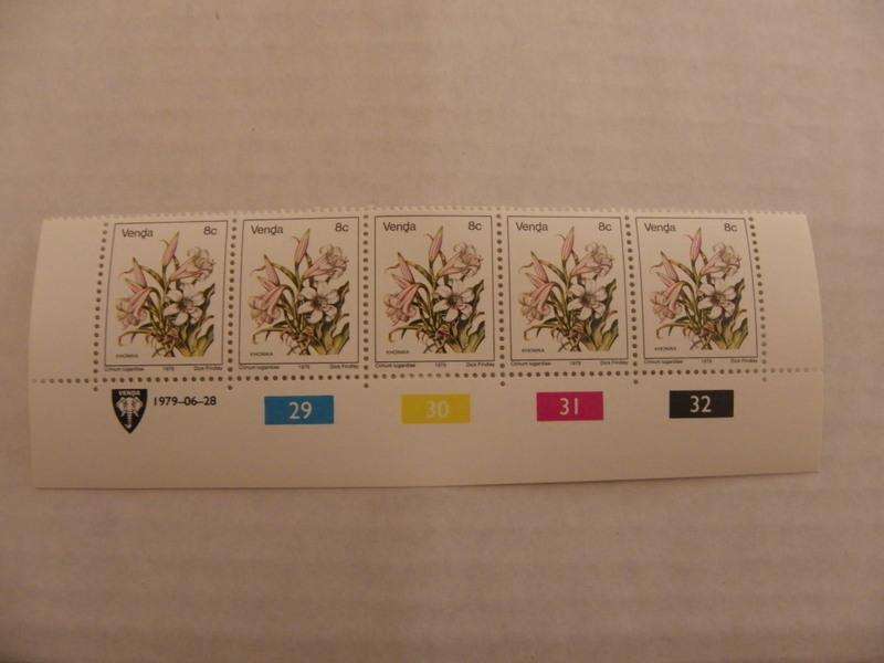 Venda 1st Definitive Series (1979) - 8c Mint Control Block (#29 Dated 1979-06-28)