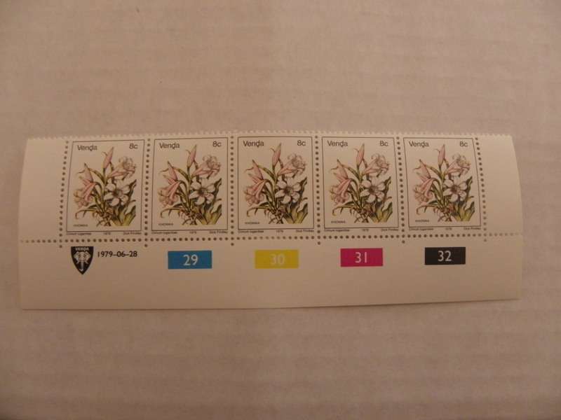 Venda 1st Definitive Series (1979) - 8c Mint Control Block (#29 Dated 1979-06-28)