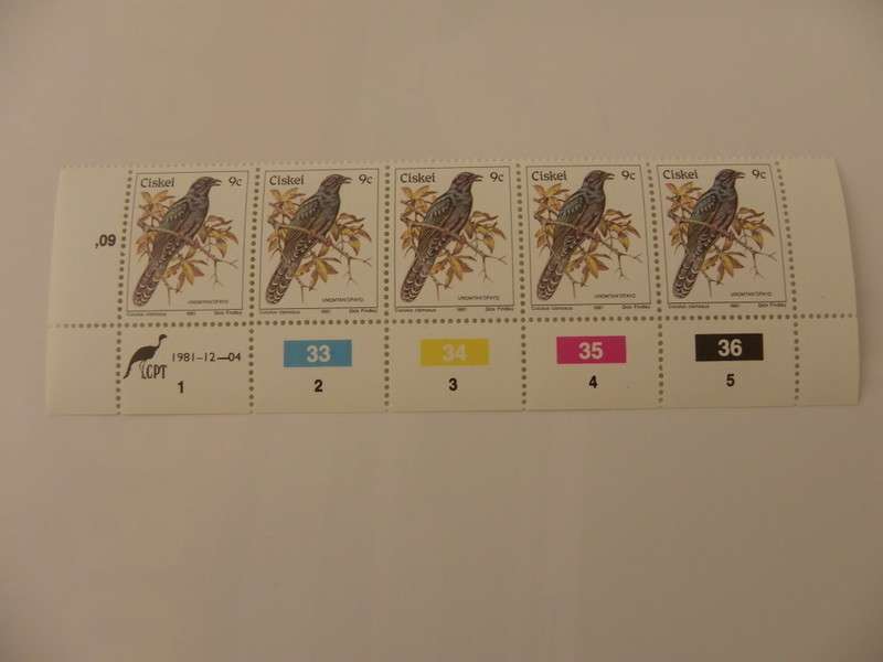 Ciskei 1st Definitive Series (1981) - Birds 9c Mint Control Block #33 Dated 1981-12-04