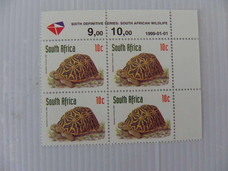 RSA 6th Redrawn Def Series (1998) - 10c Mint Control Block #No Number Dated 1999-01-01