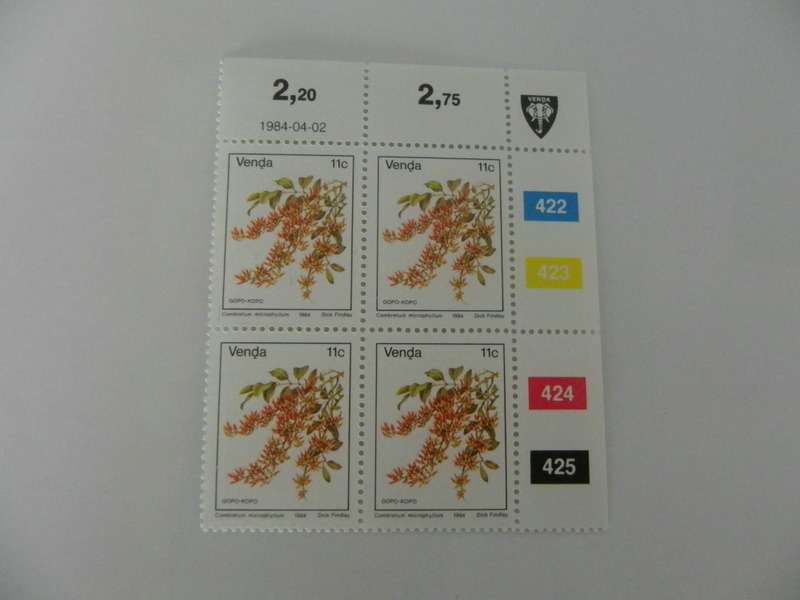 Venda 1st Definitive Series (1979) - 11c Mint Control Block (#422 Dated 1984-04-02)
