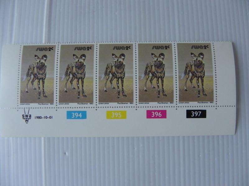 SWA 3rd Definitive Series (1980) - Animals 2c Mint Control Block #394 Dated 1980-10-01