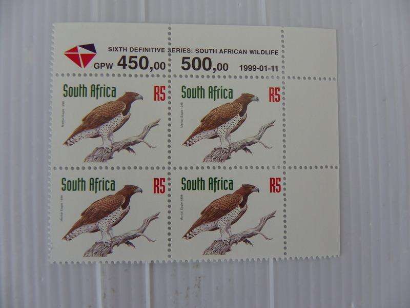 RSA 6th Redrawn Def Series (1998) - R5 Mint Control Block #No Number Dated 1999-01-11