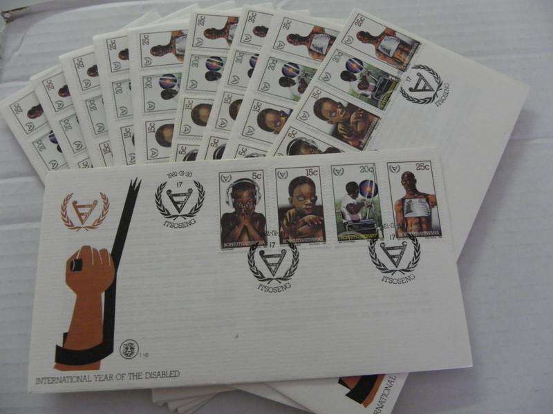 Excess Stock - Bophuthatswana 1.16 FDC`s - Set of 10 FDC's (Bid per FDC to take all 10)