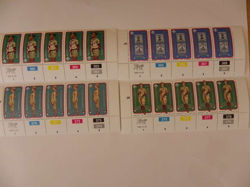 Bophuthatswana 1.20 (1982) - 75th Anniversary of Boy Scouts Mint Control Block Set