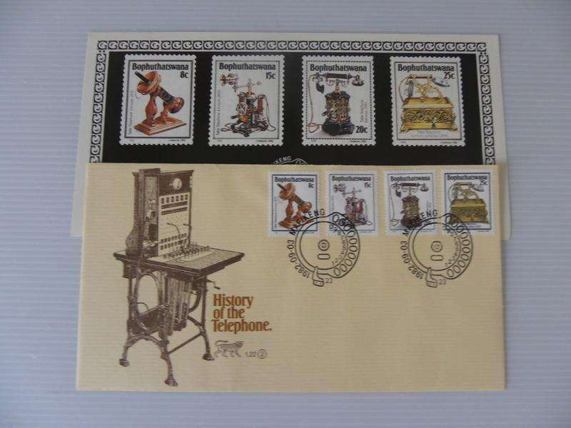 Bophuthatswana 1.22 (1982) - History of the Telephone (2nd Series) FDC with SAPO Brochure