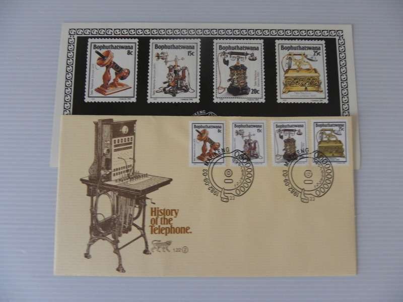 Bophuthatswana 1.22 (1982) - History of the Telephone (2nd Series) FDC with SAPO Brochure