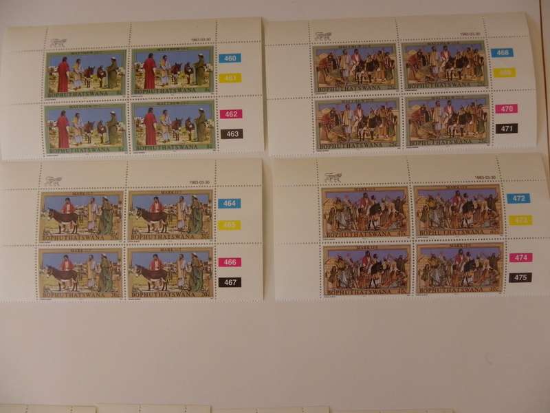 Bophuthatswana 1.25 (1983) - Easter Stamps (3rd Series) Mint Control Block Set