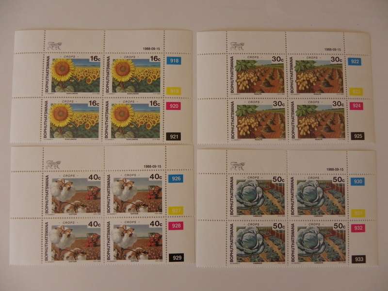 Bophuthatswana 2.12 (1988) - Agricultural Crops Mint Control Block Set