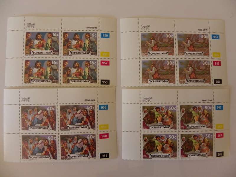 Bophuthatswana 2.14 (1989) - Easter Stamps (8th Series) Mint Control Block Set