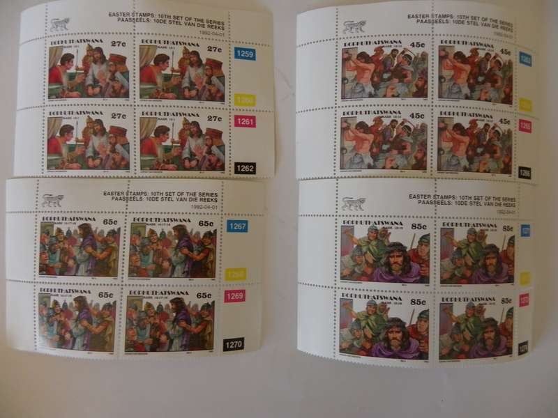 Bophuthatswana 2.27 (1992) - Easter Stamps (10th Series) Mint Control Block Set