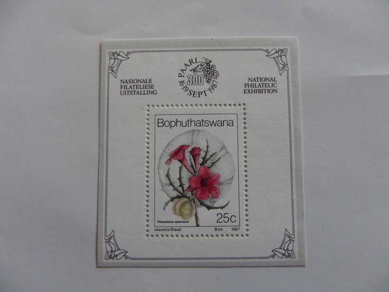 Bophuthatswana SAF02 (1987) - Wild Flowers Mint Miniature Sheet