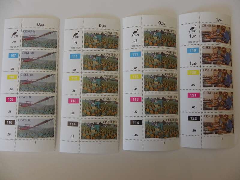Ciskei 1.03 (1982) - Pineapple Industry Mint Control Block Set
