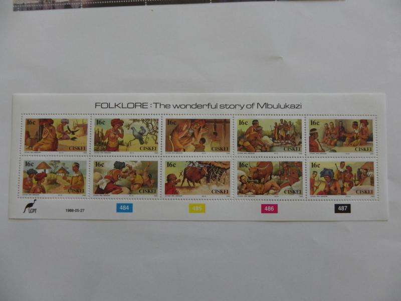 Ciskei 1.26 (1988) - Folklore Mint Sheet