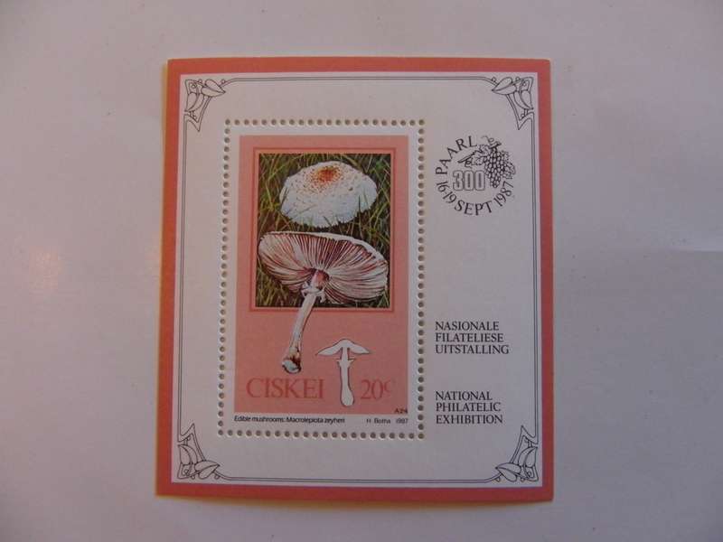 Ciskei SAF02 (1987) - Fungi Mint Miniature Sheet