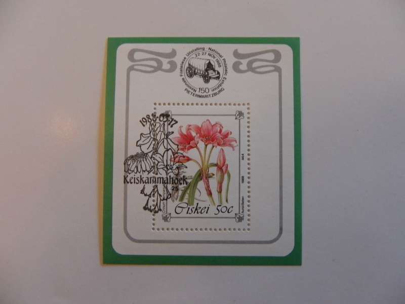 Ciskei SAF03 (1988) - Endangered Plants CTO Cancelled Miniature Sheet