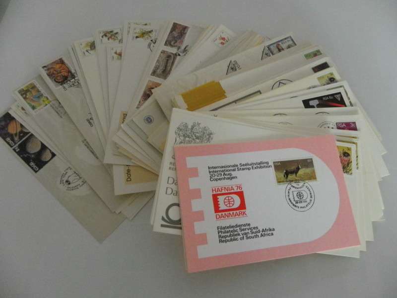 SWA & Namibia Date Cards x75 - No duplication (Bid per FDC to take all)