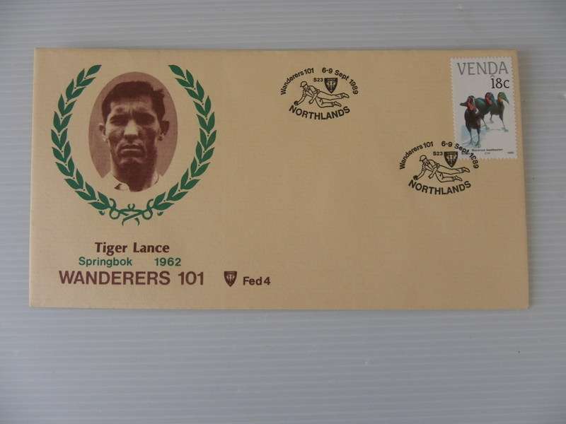 RSA (1989) - Wanderers 101 (Tiger Lance) Illustrated FDC
