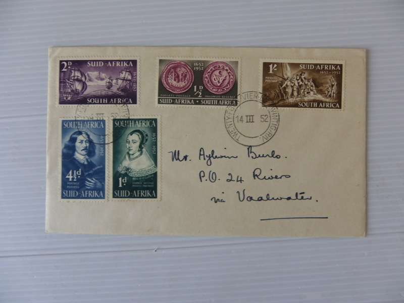 Union (1952) -  Landing of Jan van Riebeeck Private FDC