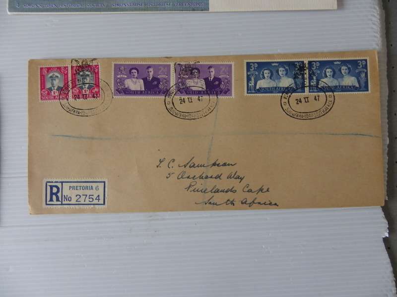 Union (1947) - Royal Visit Private FDC