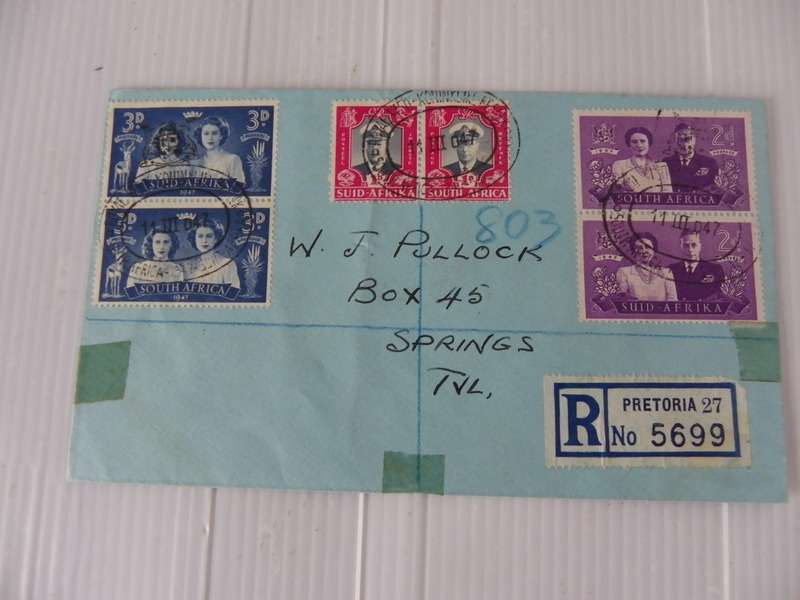 Union (1947) - Royal Visit Private FDC