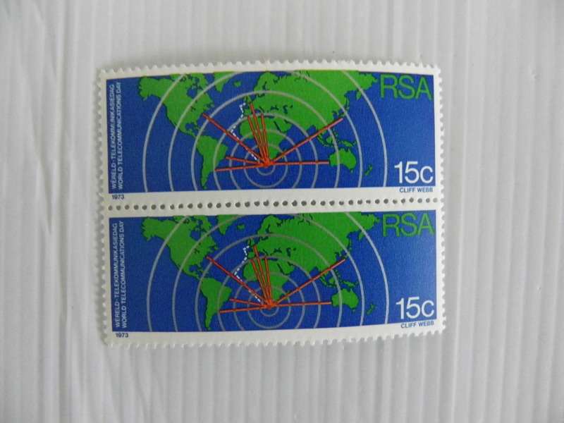 RSA 1.32 (1973) - World Telecommunications Day Mint Pair
