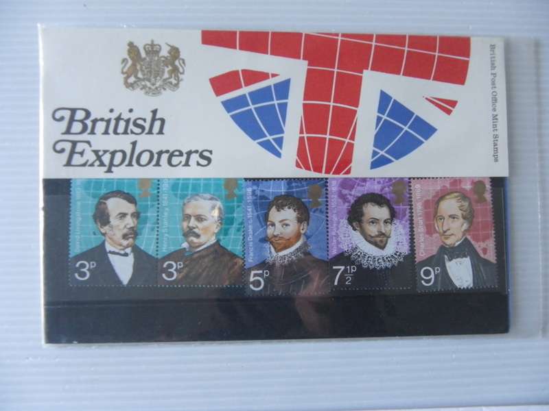Great Britain (1973) - British Explorers Mail Presentation Pack