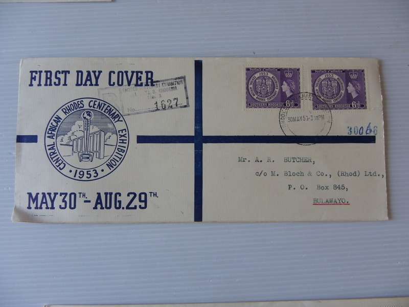 Southern Rhodesia (1953) - Rhodes Centenary Illustrated FDC